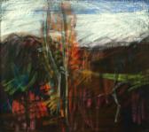 Tájkép, 1970, p, papír, 51x57 cm