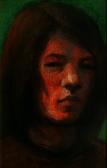 Önarckép, 1970, o, p, farost, 40x24 cm