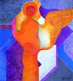 Városvédő angyal, 1975, o, p, farost, 76x65 cm