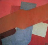 Murális tanulmány II., 1977, o, p, farost, 70x75 cm.