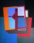 Viszony, 1984, a, v, farost, 100x80 cm