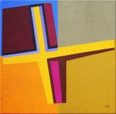Kapcsolat I., 1985, a, v, 60x60 cm.