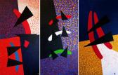 Erdélyi trilógia 01 (Triptichon), 1988, a, v, (3x) 200x100 cm