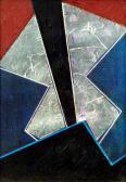 A látogató, 1994, kollázs, vegy tech, 14,5x10,5 cm
