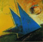 Ég és föld között, 1998, a, m papír, 75x75 cm