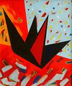 Utazó angyal, 1996, a, v, 100x80 cm