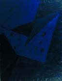 Kék angyal, 1997, o, v, 60x40 cm (Miki)