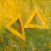 Angyal-pár, 1996, a, m papír, 75x75 cm