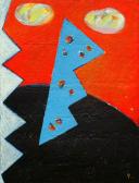 Kapcsolat (Hírnök), 1998, a, m papír, 150x120 cm