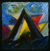 Nappal és éjszaka, 1998, a, m papír, 75x75 cm