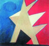Angyal érkezett, 1998, a, m papír, 75x75 cm (Miki)