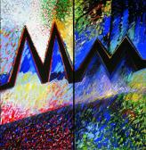 Kapcsolat (Angyalok, Diptychon), 1997, a, v, (2x) 240x120 cm