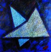 Lebegés, 1996, a, m papír, 75x73 cm Lebegés, 1996, a, m papír, 75x73 cm