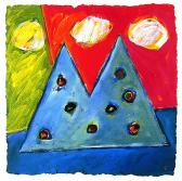 Víz fölötti angyal, 1998, a, m papír, 75x75 cm