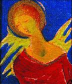 Reneszánsz angyal, 1997, a, v, 21x19 cm
