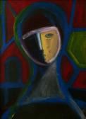 Festőangyal, 2008, a, m papír, 40x30 cm