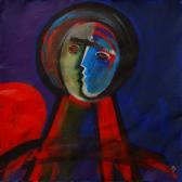 Festőangyal, 2008 a, m papír, 75x75 cm