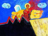 Védőangyal, 1998, a, v, 30x40 cm