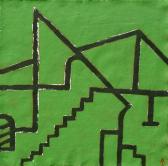 Emlék 2008, a, m papír, 75x75 cm
