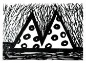 Égi vándor, 1999, filctoll, papír, 20x24 cm (Miki)