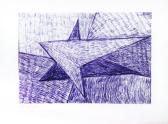 Angya-pár, 2001, golyóstoll, papír, 13x17 cm (Miki)