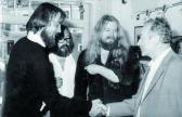 Műhely Galéria (balról: AKNAY János, HANN Ferenc, BEREZNAI Péter, SZÁNTHÓ Imre), Szentendre, 1983, 