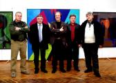 József Attila Művelődési Ház (jobbról: KORDÁS Sándor, GÖRÖG Béla, AKNAY János, TÁBORI Ferenc, PISTYÚR Imre), Vecsés, 2008, 